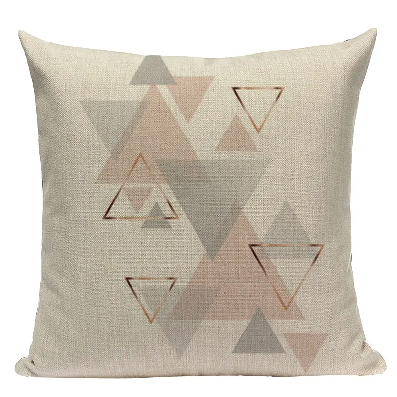 2019 Šiaurės Pop geometrijos pagalvėlė padengti namų dekoratyvinės pagalvėlės, gyvūnus, automobilių sofa mesti pagalvės lino print custom užvalkalas
