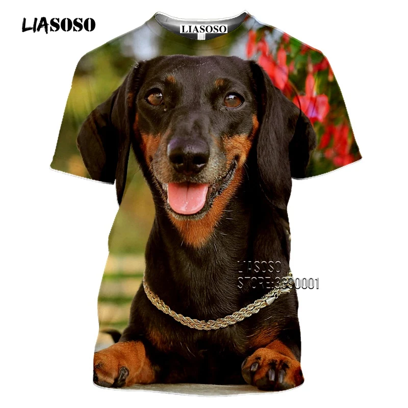 LIASOSO Kawaii Mielas Takso marškinėliai Vyrams 3D Spausdinimo Gyvūnų Marškinėlius Atsitiktinis Vasaros trumpomis Rankovėmis Apvalios Kaklo Marškinėliai, Hip-Hop Top Outwea