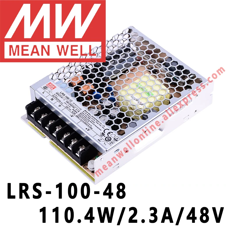 Tai Gerai, LRS-100-48 meanwell 48VDC/2.3/110W Vieno Išėjimo impulsinis Maitinimo šaltinis internetinėje parduotuvėje