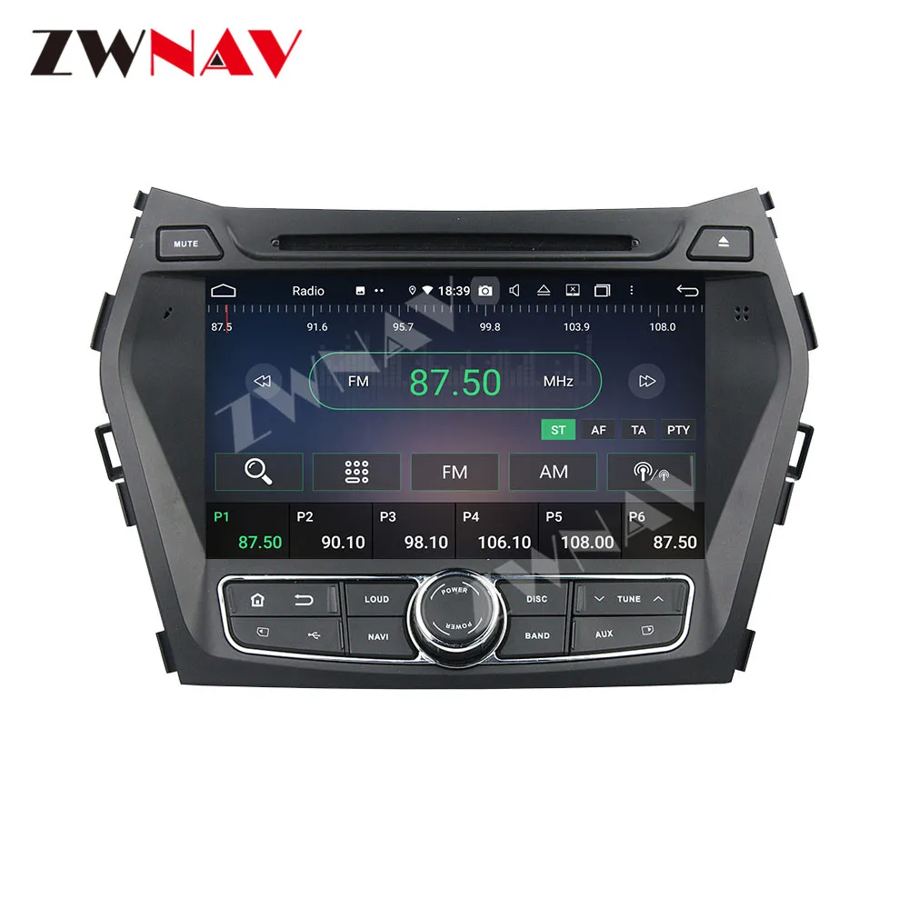Carplay Android 10.0 ekrano Automobilio Multimedia DVD Grotuvas Hyundai IX45 Santa 2013-2018 M. WiFi GPS Navi 