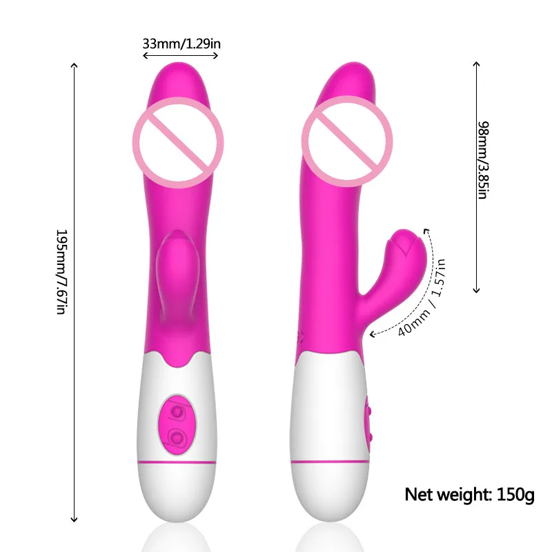 30 Greičio Rabbit Vibratorius Moters Klitorio Stimuliacija Įkraunama Tikroviškas Dildo G Spot Vibratorius Magic Wand Suaugusių Moterų Sekso Žaislai