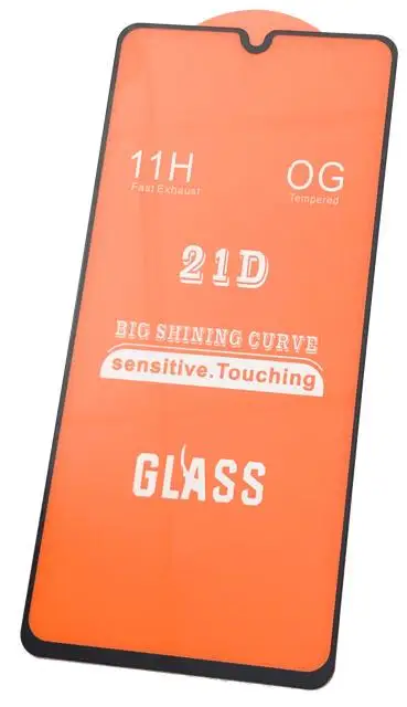 Grūdintas apsauginis stiklas Xiaomi Redmi 9 su juodu rėmu visą klijai