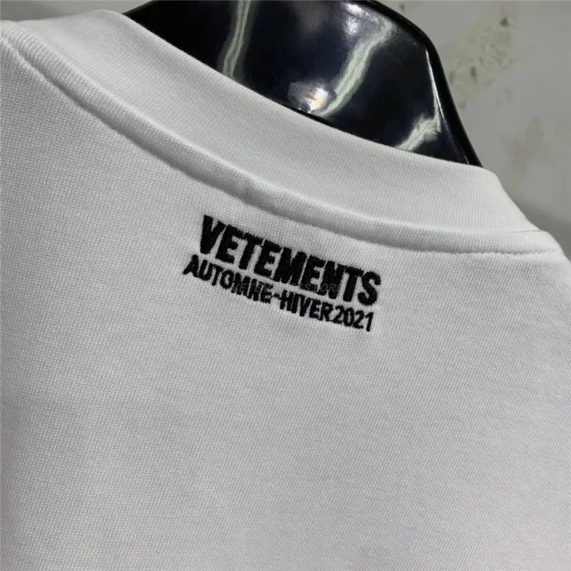 2021ss VETEMENTS JOKIŲ SOCIALINIŲ tinklų marškinėliai Vyrams, Moterims, antisocialinis Logotipas VETEMENTS T-shirts