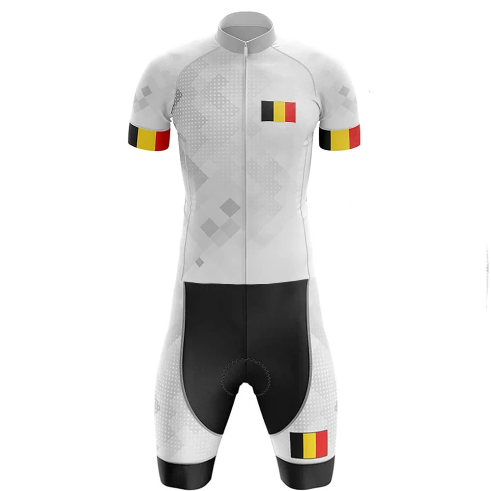 2021 Belgija ropa ciclismo hombre dviračių skinsuit greitai sausas kūno kostiumas kvėpuojantis dviračių džersis vieną dviratį jumpsuit 20D gelis