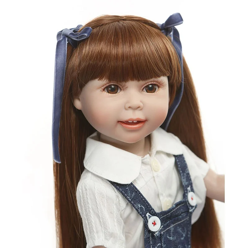 LIEPOS DAINA 45CM Reborn Baby Doll, Žaislų Pilna Silikono Kūno Realus Baby Doll Su Bamblys Gimtadienio Dovanos Kūdikių Vonios Žaislas Vaikams