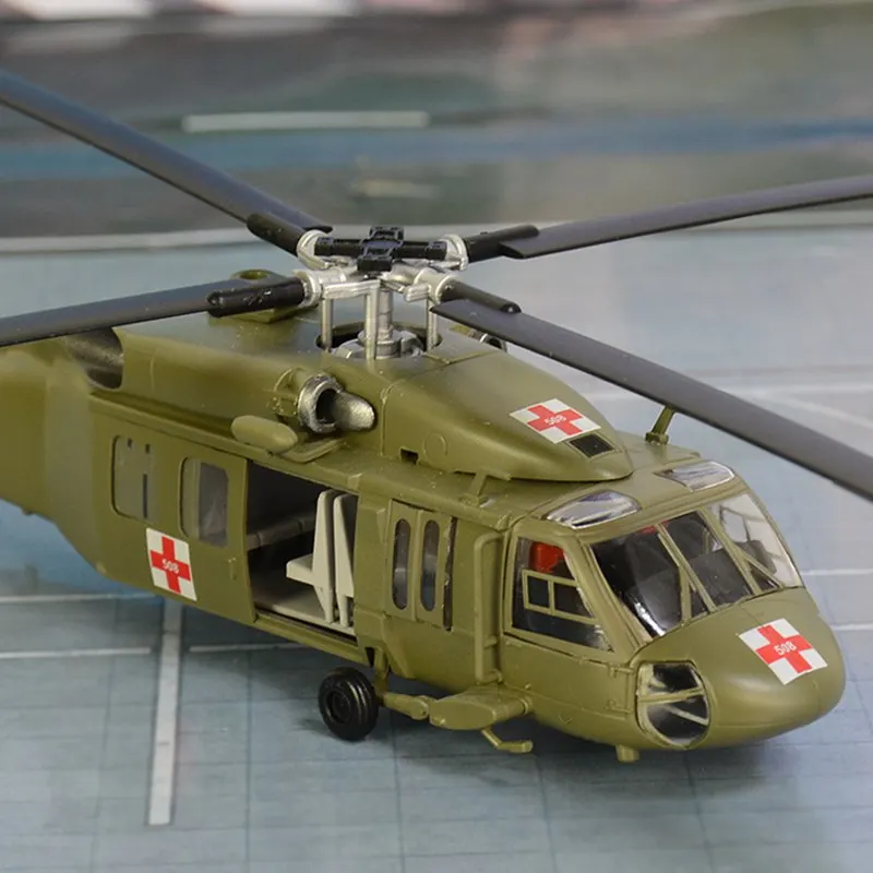 1:72 UH-60 S-70 Black Hawk UH-60A taktinių transporto sraigtasparnis iš anksto pastatytas hobis, kolekcines, apdailos plastikinių orlaivio modelis