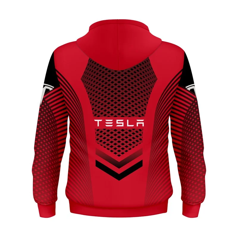 Naujas Tesla Automobilio Logotipas 3D Skaitmeninis Spausdinimas Hoodie vyriški Laisvalaikio Marškinėlius Harajuku Puloveris Aukštos Kokybės Negabaritinių Streetwear