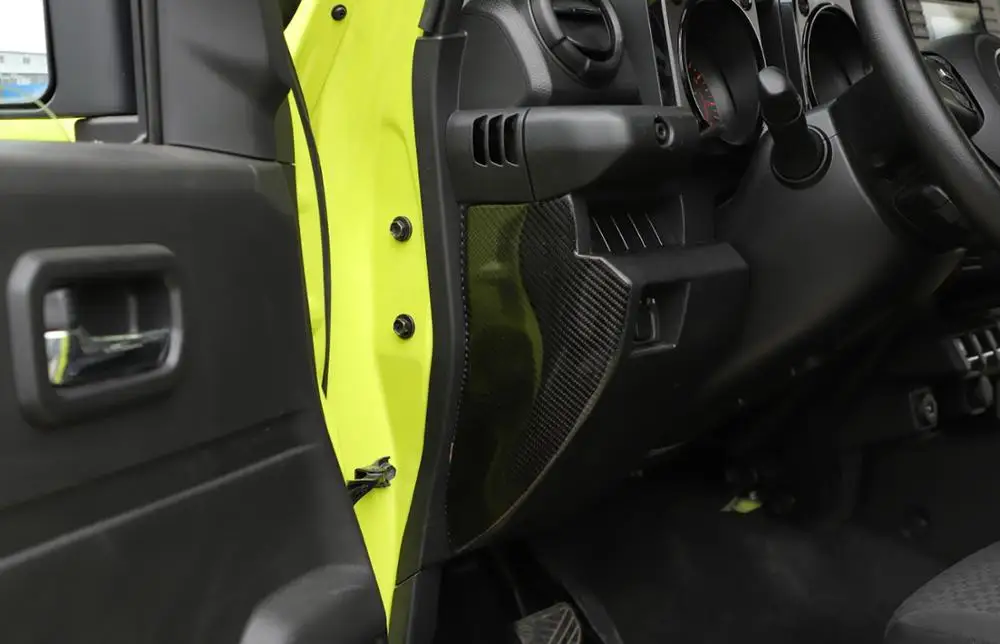 Už Suzuki Jimny 2019+ Automobilio Interjero Aksesuarų Konsolė Šoninis Skydelis Dekoratyvinis Lipdukas Minkštas Anglies Pluošto Išvaizdą, Automobilio Stiliaus