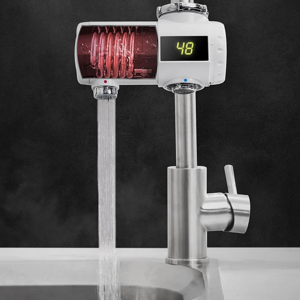 Xiaoda Elektrinis Momentinis Vandens Šildytuvas Maišytuvas Bakstelėkite Virtuvės Maišytuvas Šildytuvo Temperatūros Šalto Šiltas, Reguliuojamas Maišytuvas Smart Home
