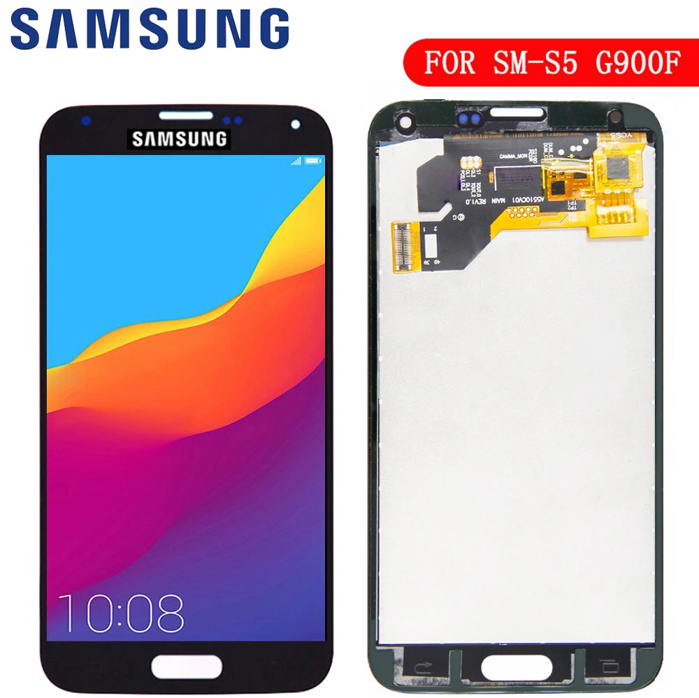 Naujas LCD Samsung S5 G900F Ekranas LCD Ekranas Touch 