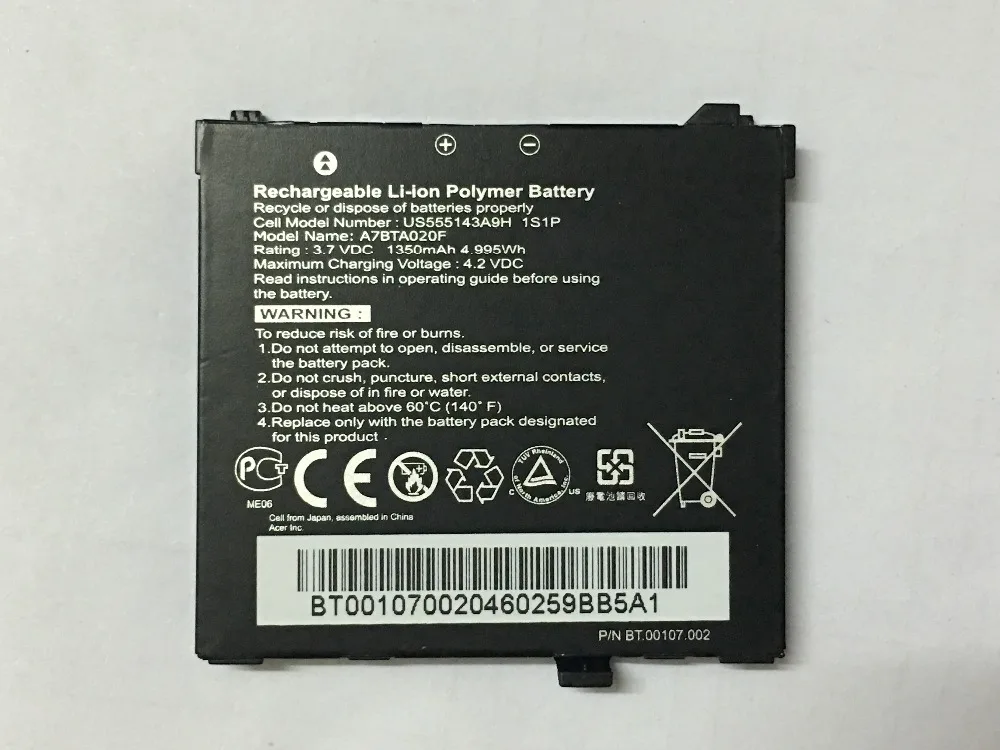 ALLCCX mobiliojo baterija baterija S200 Acer S200 S100 F1 NeoTouch su geros kokybės ir geriausia kaina,