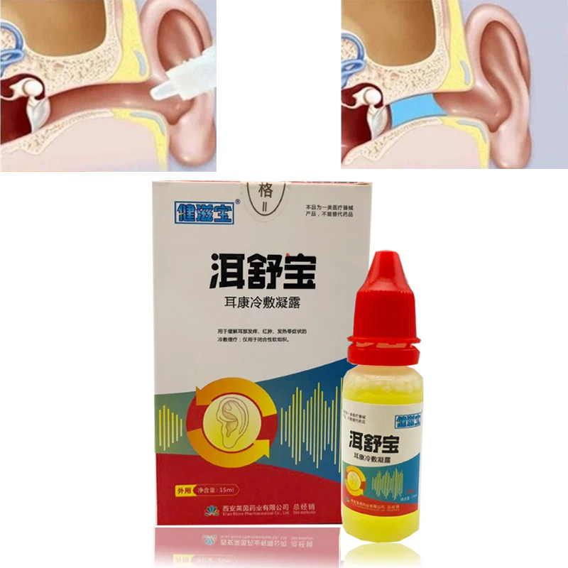 Ūmus otitis media dropsMiddle ausų spengimas ausyse, Kurtumas Kinų žolelių medicinos asmens sveikatos priežiūros produktų, ausų sierą valiklis lašai