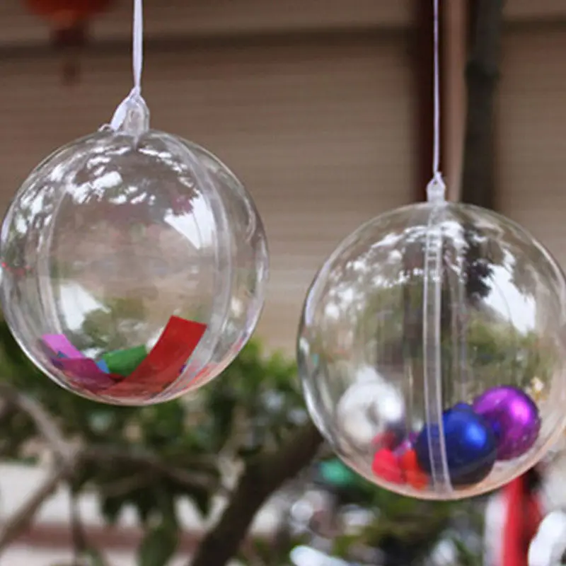 2 psk 9cm Plastiko Kalėdų Dekoracijas Kabinti Kamuolys Niekučius Kalėdų Medžio Namų Puošybai ir Vestuvių dekoravimas kamuolys