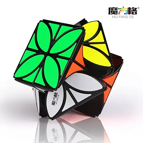 CuberSpeed Qiyi 4 Lapų Dobilų Cube Plus Black Greitis kubo QiYi MoFangGe Dobilų Cube Plus dėlionės