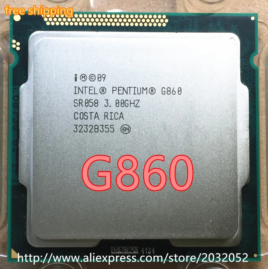Intel Pentium G860 g860 CPU Procesorius (3.0 GHz /3 MB Cache/ LGA1155/Dual-Core ) 65W Desktop