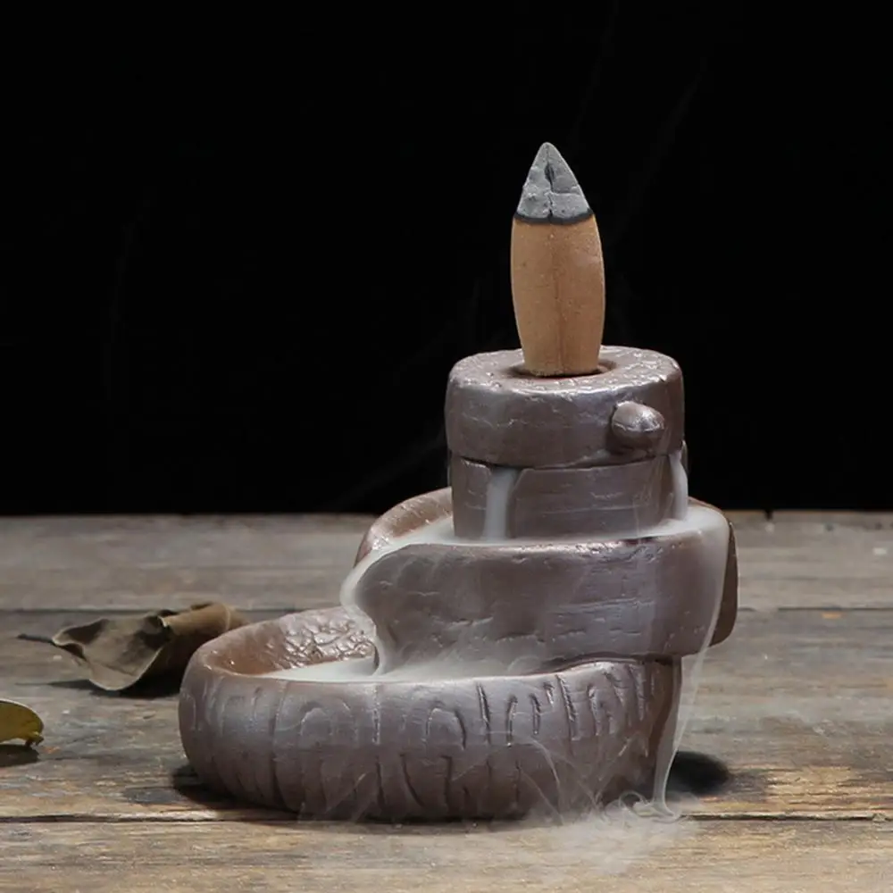 Moliuskui Smilkalų Degiklis Keramikos Smilkalų Lazdelių Laikiklis Dūmų Krioklys Aromaterapija Censer Meditacija Kūrybos Namų Puošybai