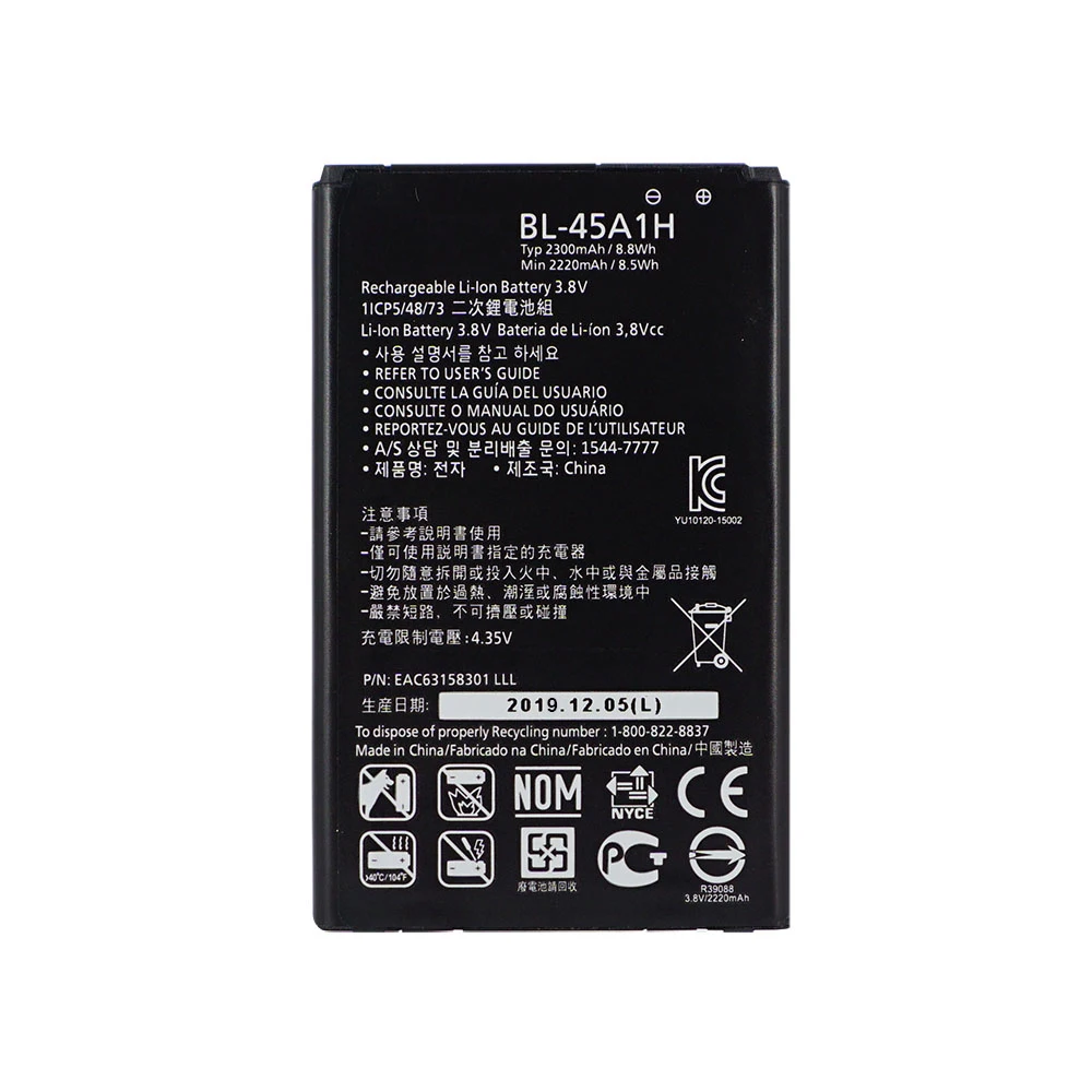 OHD Originalus BL-45A1H Pakeitimo Telefono Baterija LG K10 LTE F670L F670K F670S F670 Q10 K420N K10 BL45A1H Talpa 2300mAh