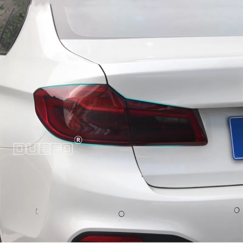 Automobilių Žibintų Juoda Apsauginės Plėvelės užpakalinis žibintas Skaidrios TPU Lipdukas BMW 5 Serijos G30 G38 M5 F90 2018-2020 Priedai