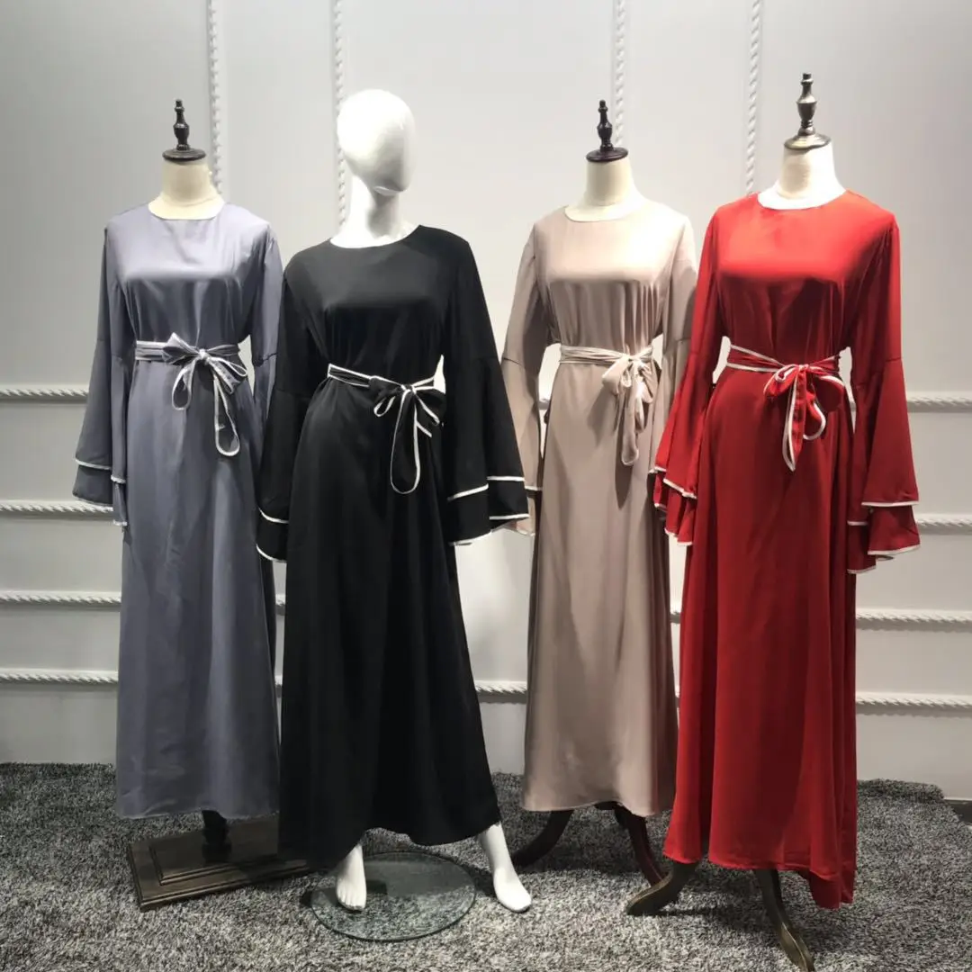 Musulmonų Islimic Varpas Rankovėmis 2019 Mados Turkijos, Artimųjų Rytų Dubajus Suknelė Abayas Moterų Suknelė Ilgomis Rankovėmis