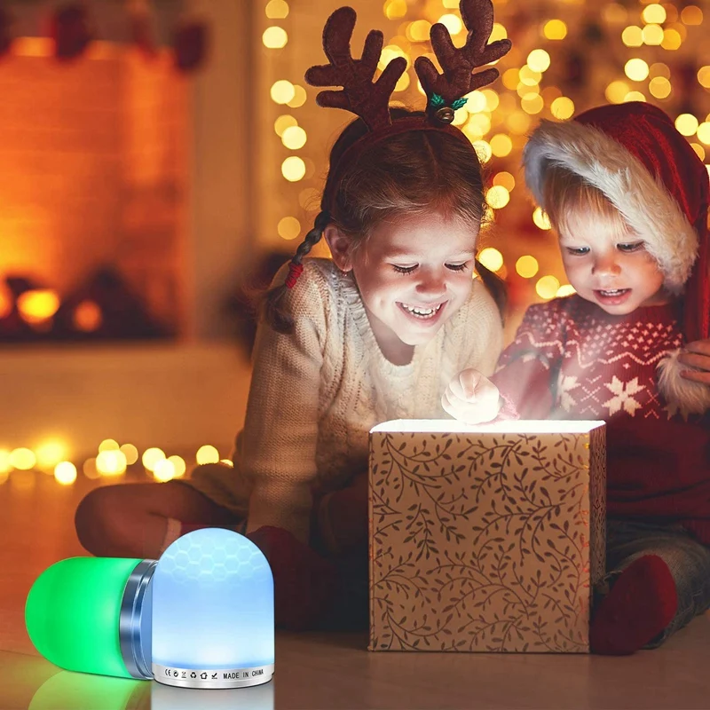 USB LED Naktį Lemputė su Nuotolinio Valdymo pultu, šviesos srautą galima reguliuoti Spalvos RGB Naktį Lempos Atmosfera Lempa Vaikams, Miegamasis, Kempingas