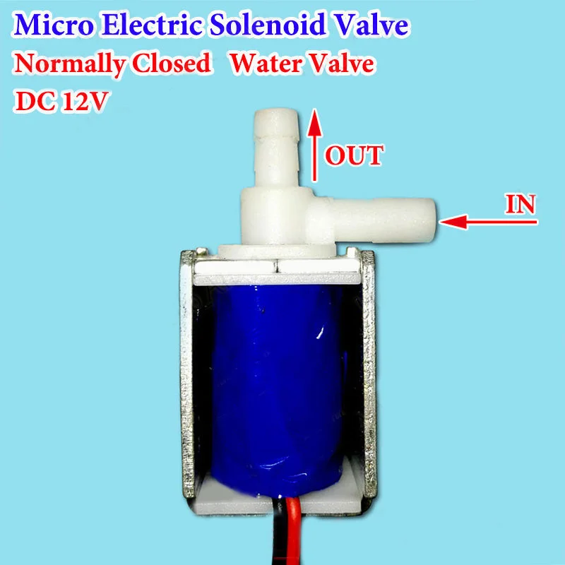 1pcs 12V Mini Solenoid Valve Elektros Išleidimo Išmetamųjų dujų Energijos Taupymo Micro Vandens Vožtuvas Namų, Sodo Dalis