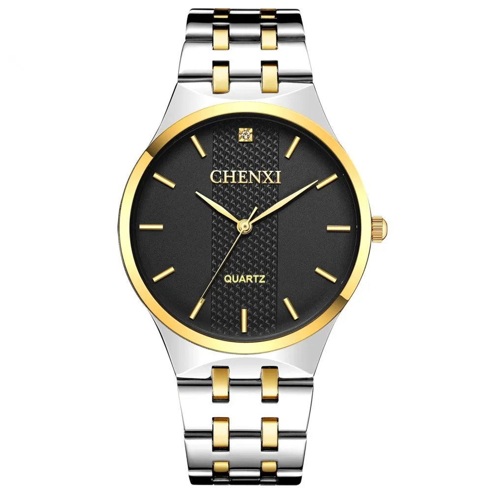 CHENXI Mados Vyrų Laikrodžiai vyriški Kūrybinio Verslo Kvarcinis Laikrodis atsparus Vandeniui Žiūrėti Vyrų Nerūdijančio Plieno Laikrodžiai Relogio Masculino