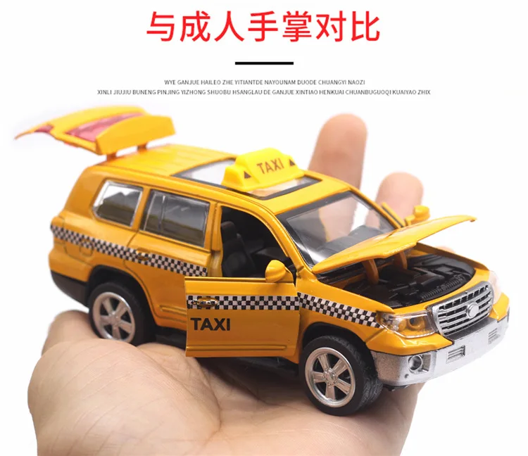 Naujas 1:32 lydinio traukti atgal, taksi žaislas modeliavimas atgal į verslą, automobilių taksi modelį, vaikų žaislų kolekcija