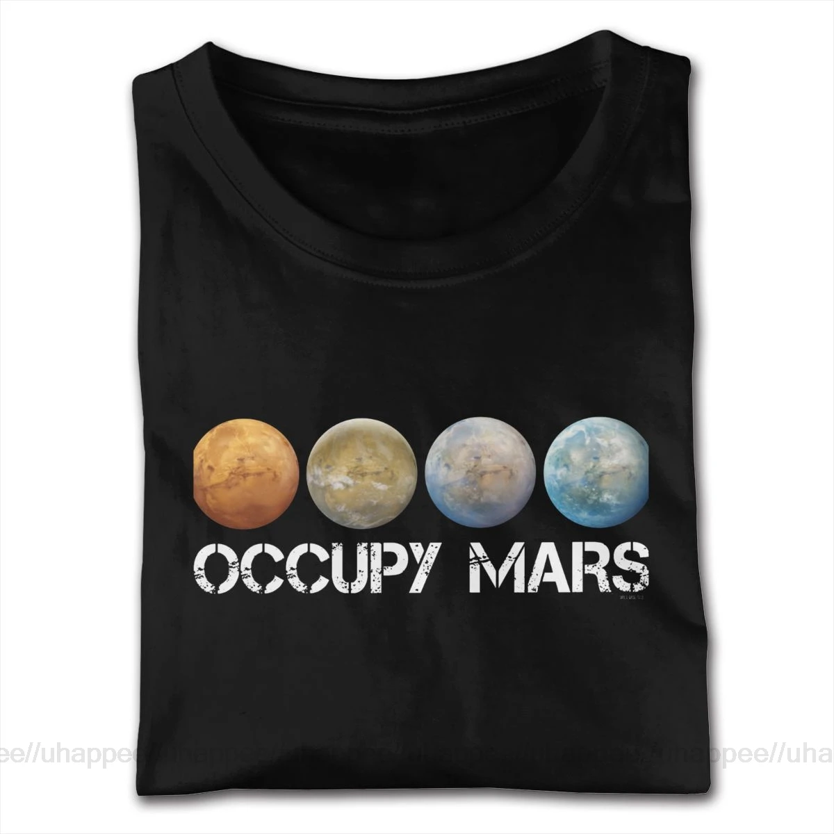 Geltona Užimti Mars Pateikti SpaceX Marškinėliai Vyrams Pigūs Custom Trumpomis Rankovėmis, Raudonos Įgulos Kaklo Tee Marškinėliai