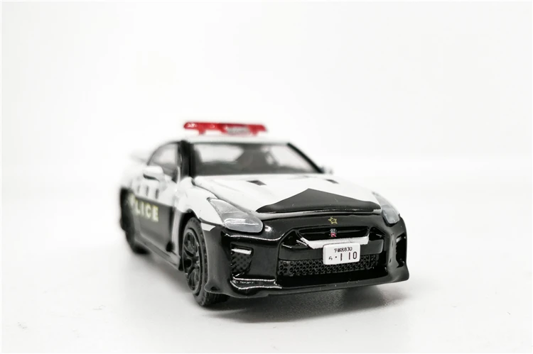 EraCar 1:64 Nissan GT-R R35 Japonijos Policijos Automobilį w/policijos lėlės Diecast Modelio Automobilių