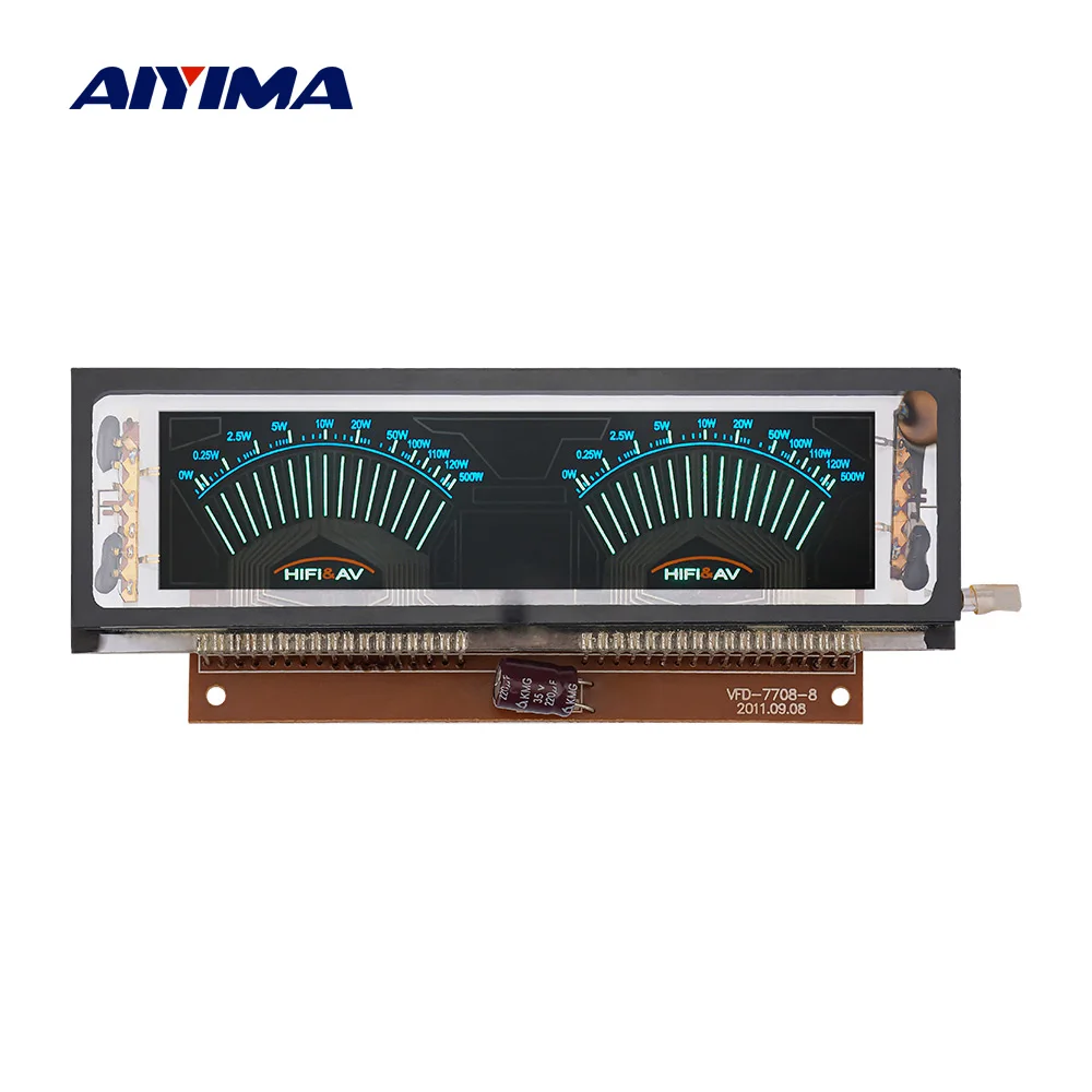 AIYIMA VFD Fluorescencinis Ekranas Žymiklį VU Meter Lygio Indikatorius Muzikos Garso Spektro AC220V Transformatorius Už Garsiakalbių Stiprintuvai.