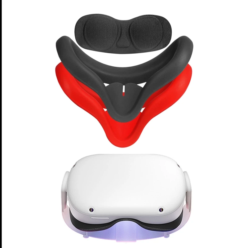 EVA Dulkėms Objektyvas Anti Nulio Atveju Silikono Anti-prakaitas Akis Padengti Trinkelėmis Odos Oculus Quest 2 VR Ausines Akiniai