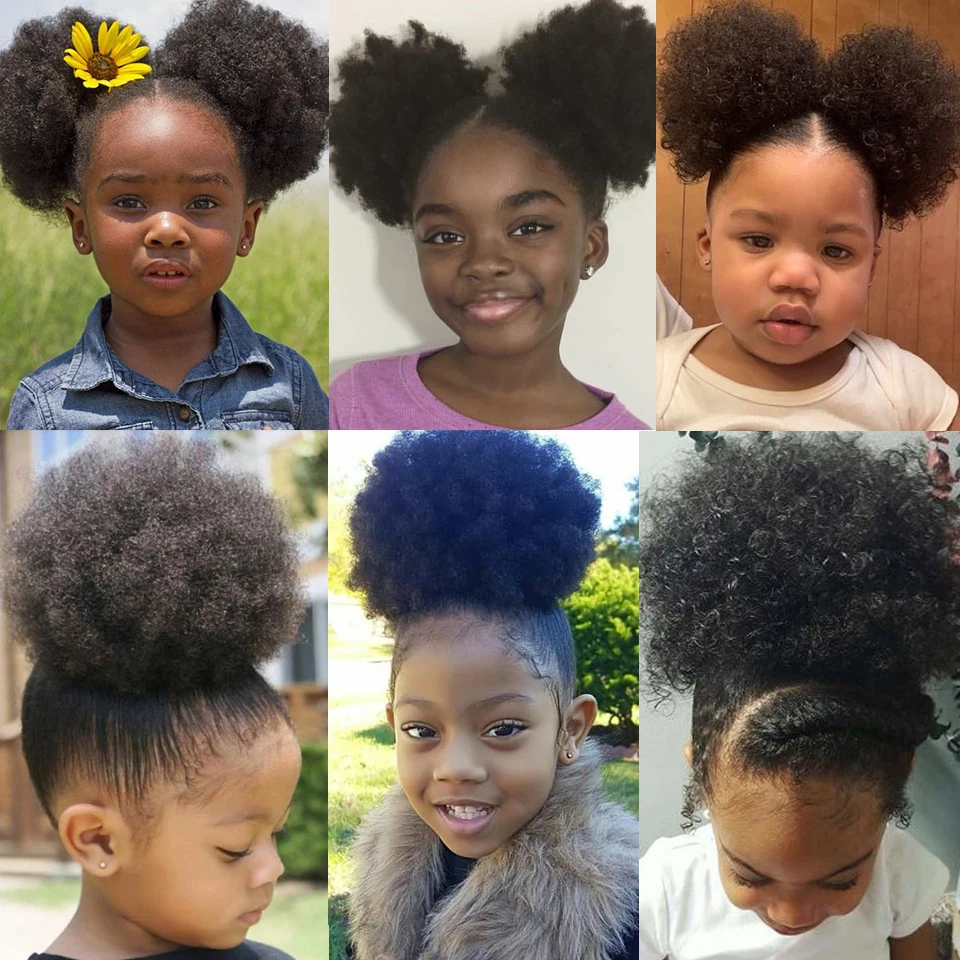 SHANGKE Sintetinių Scrunchy Plaukų Bandelės Moterų Afro Sluoksniuotos Chignon Raišteliu plaukai surišti į uodegą Elastinga Su Plaukų priauginimas Hairpieces