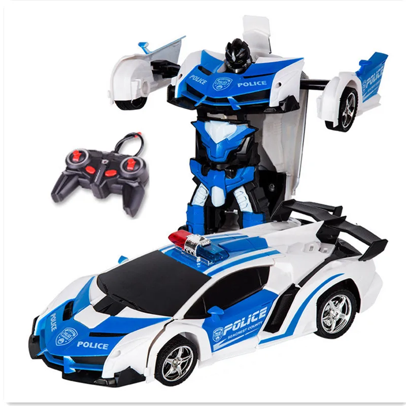RC Robotas Automobilį Nuotolinio Valdymo 2 1 1:18 Transformacijos Robotai žaislas Deformacijos Sporto Transporto priemonės Automobiliai Vaikams Vaikams