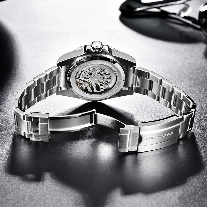 PAGANI DIZAINO vyriški Laikrodžiai Skeletas Mechaniniai Laikrodžiai Vyrams Automatinis laikrodis Vyrams, Nerūdijančio Plieno Laikrodis Reloj Hombre 2020 m.