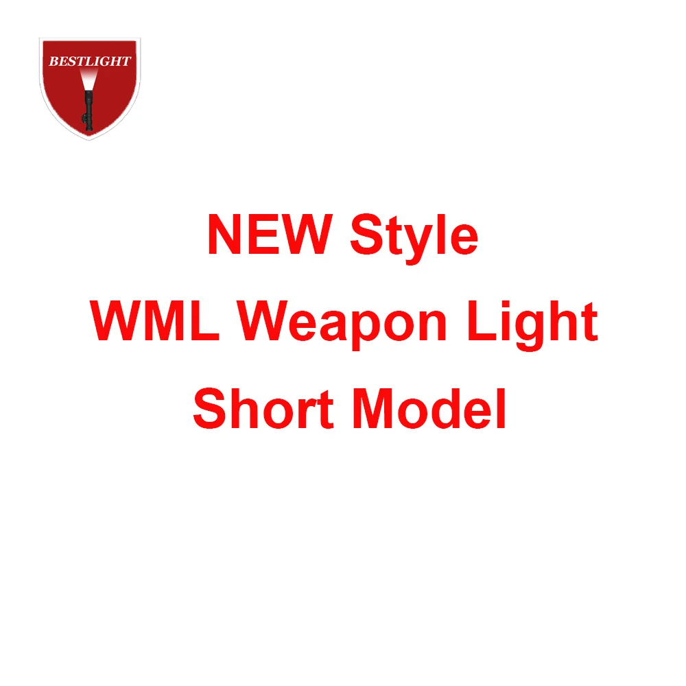 WML BK Trumpa Versija Ginklą Taktinis Ginklas, Šviesos, atsparus Vandeniui Airsoft Žibintuvėlis Tinka 20mm Picatinny Rail Medžioklės