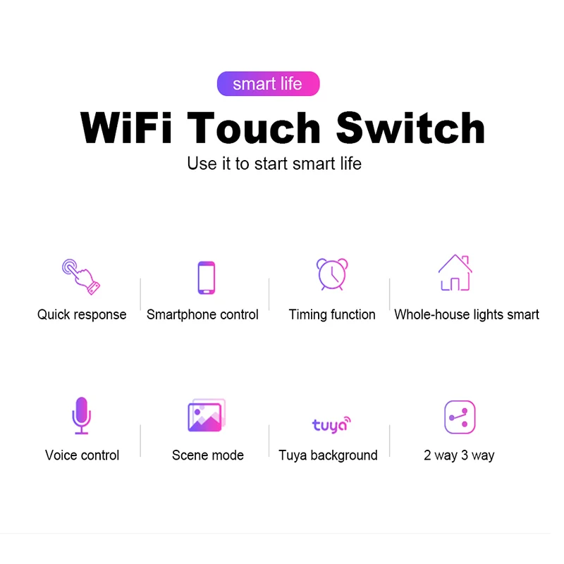 Smart Wifi Touch Wall Šviesos Jungiklis Nuotolinio Valdymo pultas 1 2 3 4 Gauja,Ne Neutralus Laidas,Jutiklinis Ekranas Jungiklis Stiklo JAV Standartas