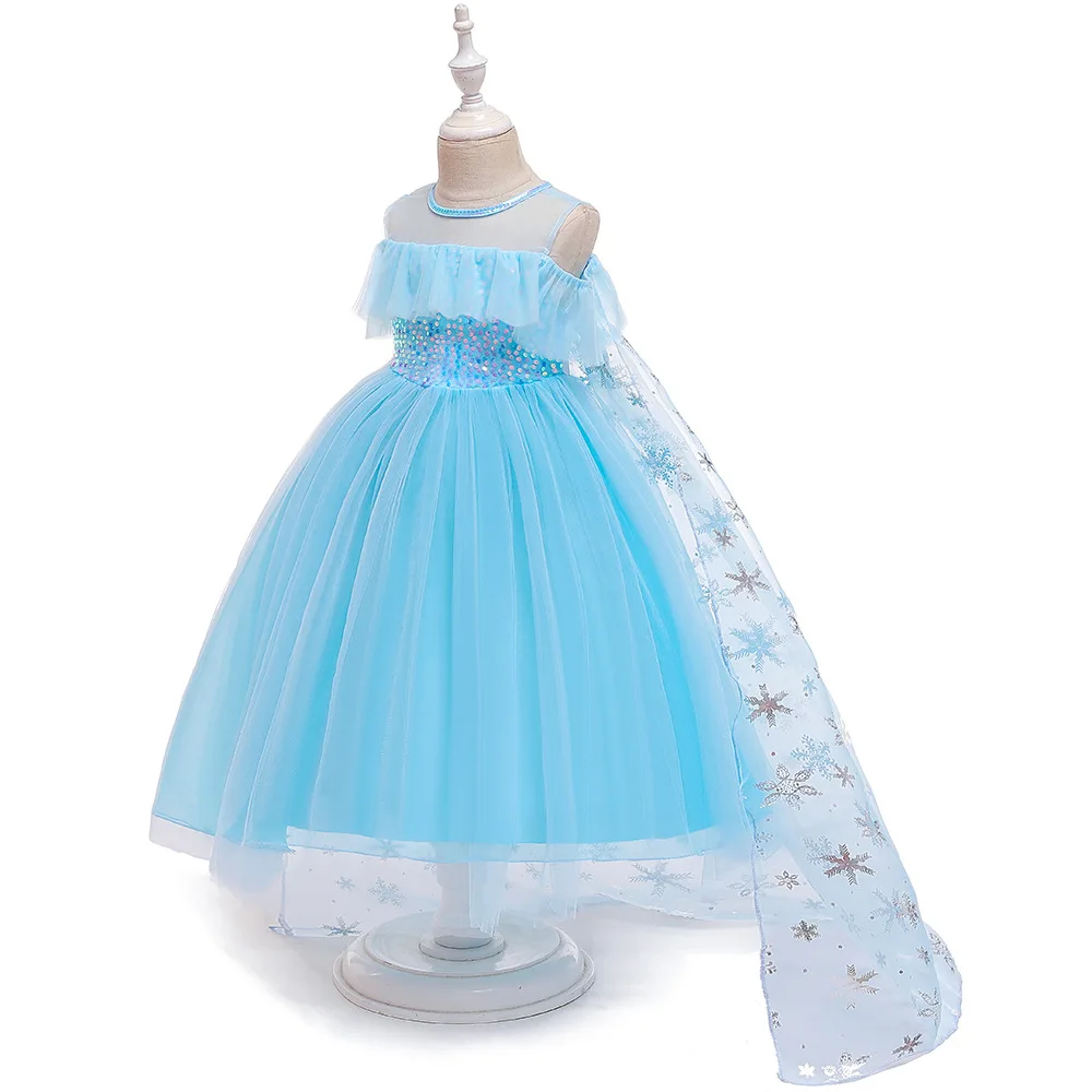 Nauja Mergaitė Princesė Miegančioji Gražuolė Jazminų Rapunzel Belle Ariel Kostiumas Elsa Anna Sofia Vaikams apsirengti Drabužius