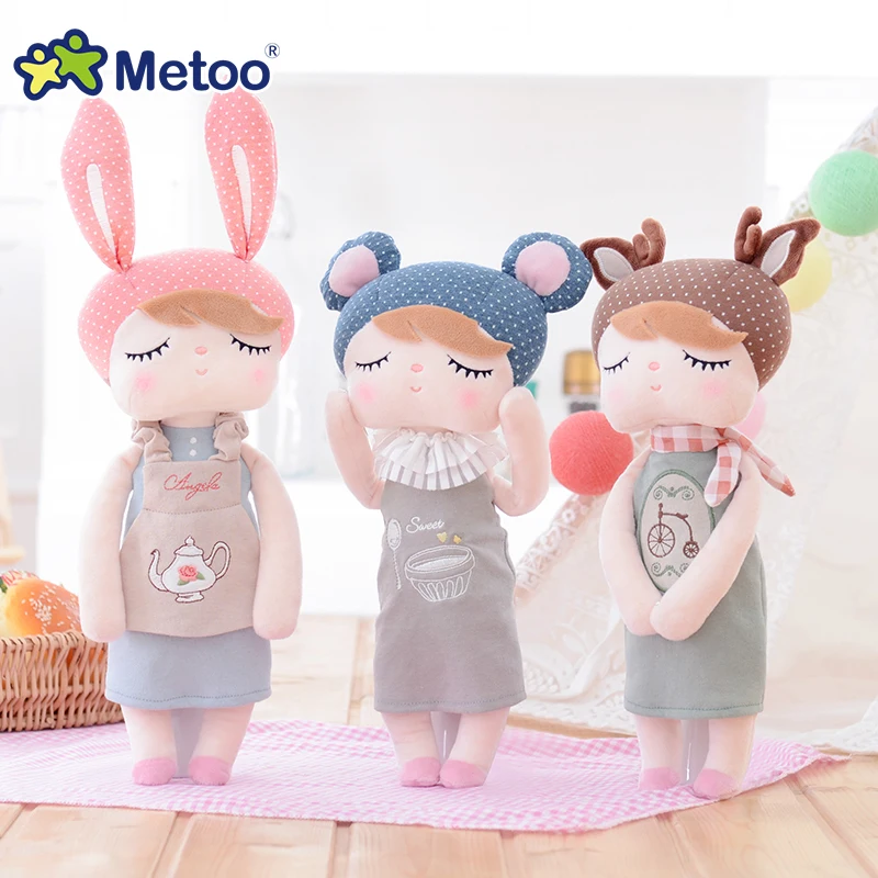 Metoo Retro angela kawaii minkšti pliušiniai žaislai vaikams, vaikų mergaičių minkštas rabbit lėlės subtilus kompanionas dovana