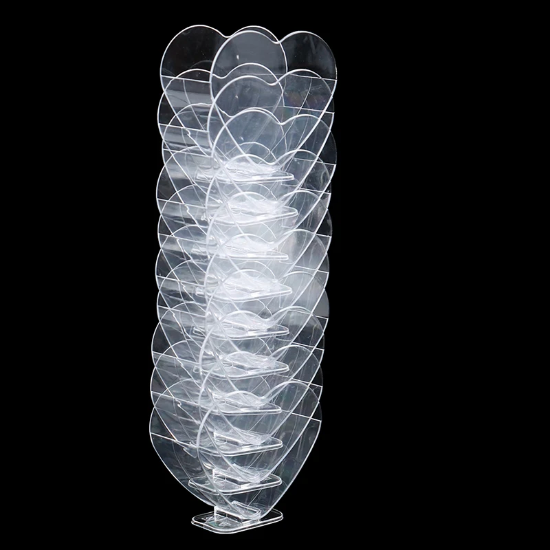 50PCS Vienkartiniai Širdies formos Puodeliai Plastikiniai Pudingas taurės Putėsiai Desertas Šalies Tiramisu Ledų Gimtadienio Pieno