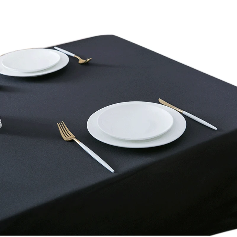 LOVRTRAVEL prekės užsakymą negabaritinių 600cm juoda staltiesė viešbutis vestuves kvadratinis valgomasis stalas ir kavos stalo dangtis