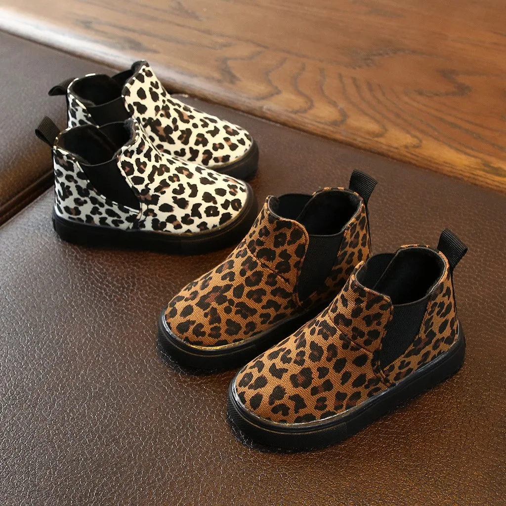 Vaikams Vaikams, Kūdikių Mergaitės Berniukai Leopard Žiemą Šiltas Trumpas Batai, Laisvalaikio Batai vaikams, avalynė Sapato bota infantil kulkšnies vaikiški batai, Nauji