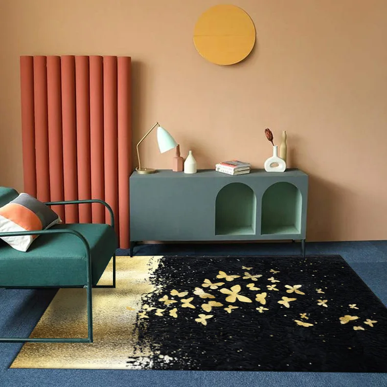 Amerikietiško stiliaus kambarį arbatos stalo, kilimų šiaurės Europoje paprasta modernios šviesos prabanga paprasta Amerikos