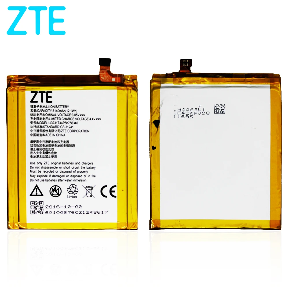 Originalus išmaniojo telefono bateriją ZTE Aksonas 7 Mini (3.85 V, 2705 mAh, Li3927T44P8H726044)