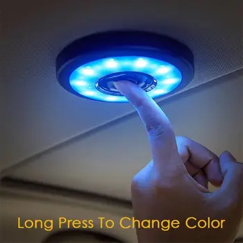 Įkraunamas Magnetiniu Portable LED Lempos, Automobilių touch stogo šviesos Spalvos USB Įkraunamas LED Nešiojamos Belaidžio ryšio Patalpų Lempos