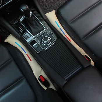 Įvairių spalvų Ir Multi-styleGenuine Odos Medvilnės Užpildytas Automobilių Sėdynės Spragą Užpildo Tarpiklis BMW E46 E90 E39 F10 F20 F30