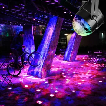Šalis Žibintai Garso Aktyvuojamas Nuotoliniu Helovinas Disco Ball Light Sukasi LED Scenos šviesos CLH@8