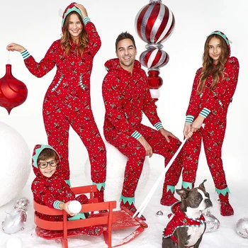 Šeimos Atitikimo Sleepwear Kalėdos Pjs Šeimos Kalėdų Pižama Komplektas Stripe Motinos Dukra, Tėvas, sūnus, Komplektai, Šeimos, Atrodo, naktiniai drabužiai