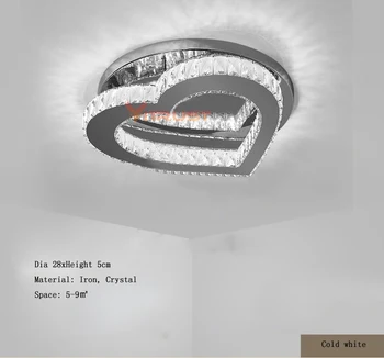Šiuolaikinės Kristalų Lubų Lempos Apvalios Namų Apšvietimo šviestuvas led plafond blizgesio de cristal Sidabro Kambarį led Miegamojo, Koridoriaus