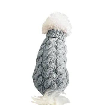 Šunų Apranga Žiemą Šiltas Fleeced Mezgimo Megztinis Augintiniai Drabužius Corgi Labradoro Prancūzų Buldogas Mados Kailis Smulkaus Ir Vidutinio Šuo Striukė