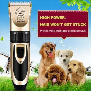 Šunų Kirpimo mašinėlės Profesinės Įkrovimo Elektrinės Žirklės Šunų Kačių Mažai triukšmo Plaukų Valiklis Clipper Mašina Rinkiniai+Skustuvas Žirklės